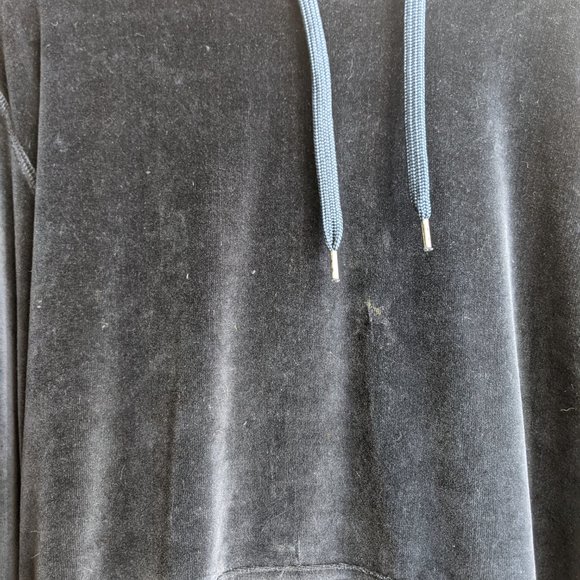 Velvet Teal Hoodie Sweatshirt LOGG H&M Men sz Sm - Picture 2 of 6